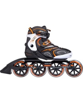 ŁYŻWOROLKI NILS EXTREME NA1060S CZARNO-POMARAŃCZOWE ROZM. 43