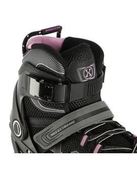 ŁYŻWOROLKI NILS EXTREME NA9157 CZARNO-FIOLETOWE ROZM. 41