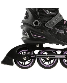 ŁYŻWOROLKI NILS EXTREME NA9157 CZARNO-FIOLETOWE ROZM. 41