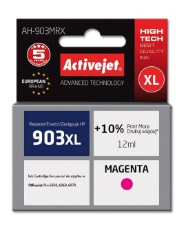 Activejet AH-903MRX Tusz (zamiennik HP 903XL T6M07AE Premium 12 ml czerwony)