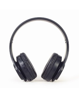 GEMBIRD SŁUCHAWKI STEREOFONICZNE LED BLUETOOTH CZARNE + MIKROFON + REGULACJA