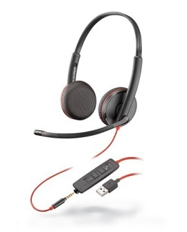 POLY Blackwire 3225 Zestaw słuchawkowy Przewodowa Opaska na głowę Połączenia/muzyka USB Typu-A Czarny