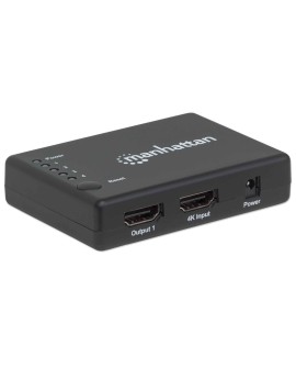 Manhattan 207706 rozgałęziacz telewizyjny HDMI 4x HDMI