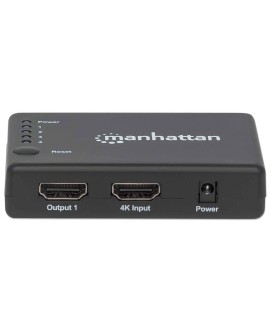 Manhattan 207706 rozgałęziacz telewizyjny HDMI 4x HDMI