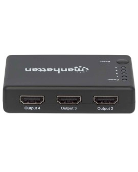 Manhattan 207706 rozgałęziacz telewizyjny HDMI 4x HDMI