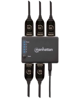 Manhattan 207706 rozgałęziacz telewizyjny HDMI 4x HDMI