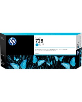 HP Wkład z atramentem błękitnym DesignJet 728 o pojemności 300 ml