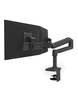 Ergotron LX Desk Dual Direct Arm - uchwyt biurkowy na dwa monitory (czarny)