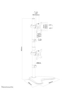 Uchwyt biurkowy NewStar Neomounts FPMA-D550DDV 10-32" Czarny