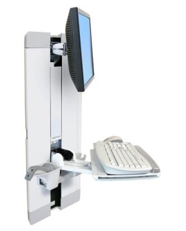 Ergotron STYLEVIEW VERTICAL LIFT WHITE/PATIENT ROOM