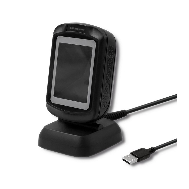 QOLTEC CZYTNIK KODÓW KRESKOWYCH STACJONARNY | 1D I 2D | USB