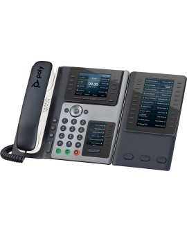 POLY Telefon IP Edge E450 z obsługą funkcji PoE