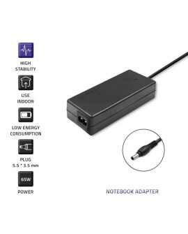 Zasilacz Qoltec 50015.60W do notebooka Samsung (19 V 3,15 A 60W 5.5 mm x 3.5 mm)