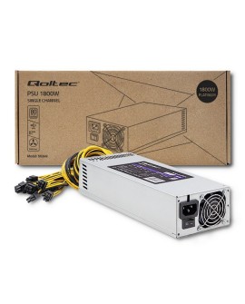 QOLTEC ZASILACZ PCI-E 1800W | 80 PLUS PLATINUM | GAMING MINER