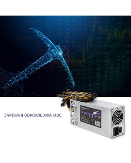 QOLTEC ZASILACZ PCI-E 1850W | 80 PLUS PLATINUM | GAMING MINER