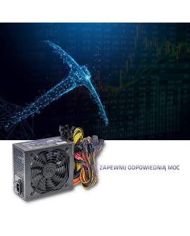 QOLTEC ZASILACZ ATX 1800W | 80 PLUS PLATINUM | GAMING MINER