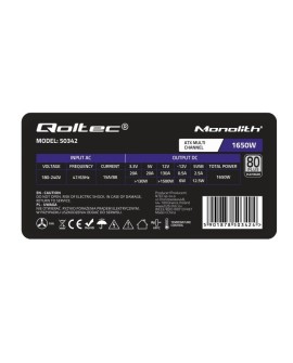 QOLTEC ZASILACZ ATX 1650W | 80 PLUS PLATINUM