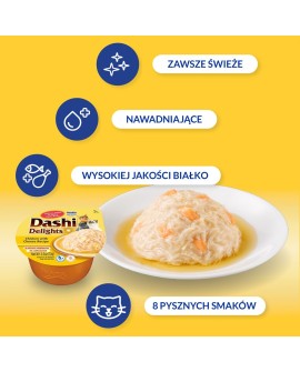 INABA Dashi Delights Kurczak z serem - Przysmak dla kotów - 70g