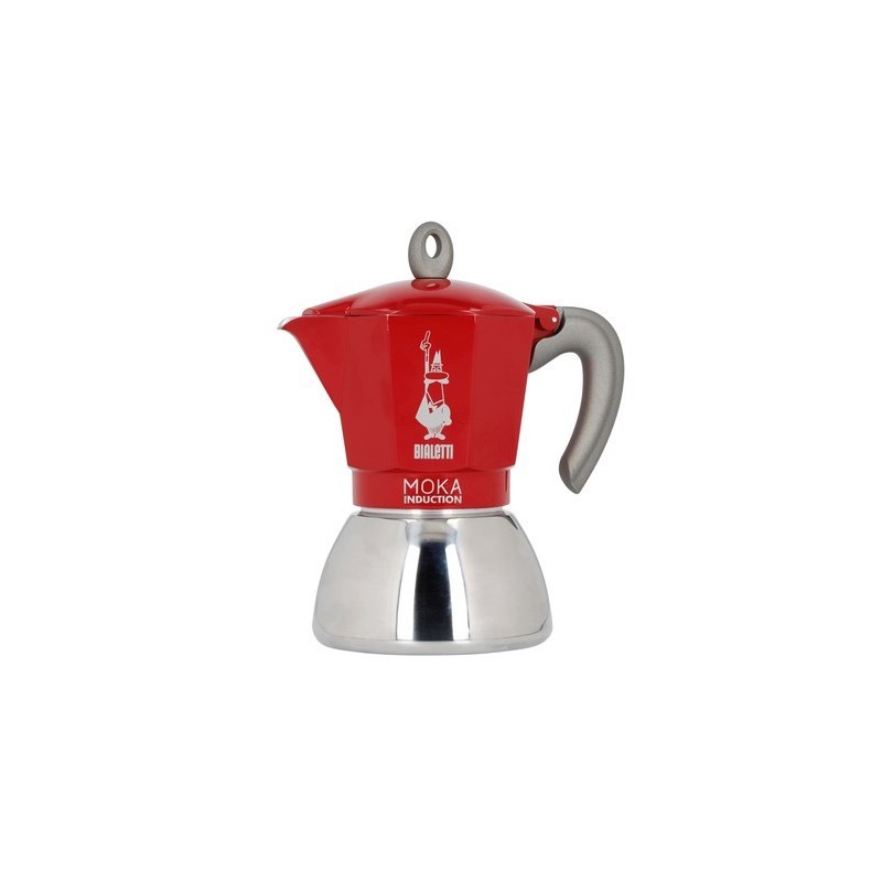 Bialetti kawiarka New Moka Induction 6tz czerwona