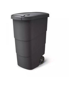 KEDEN KOSZ NA ŚMIECI WHEELER 90 L - CZARNY RECYKLING