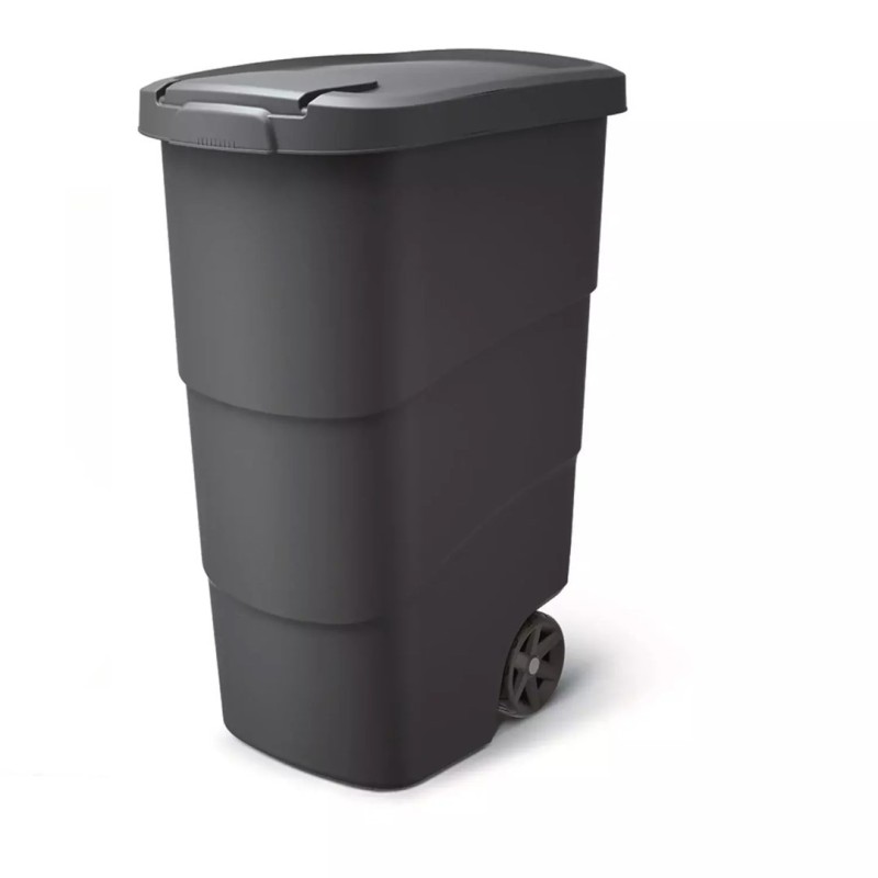 KEDEN KOSZ NA ŚMIECI WHEELER 90 L - CZARNY RECYKLING