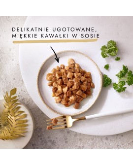 GOURMET GOLD Łosoś i kurczak w sosie mokra karma dla kota - puszka - 85 g