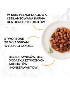 GOURMET GOLD Łosoś i kurczak w sosie mokra karma dla kota - puszka - 85 g