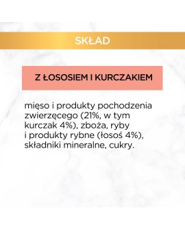 GOURMET GOLD Łosoś i kurczak w sosie mokra karma dla kota - puszka - 85 g