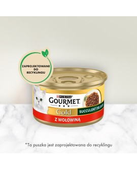 PURINA Gourmet Gold Succulent Delights Wołowina - mokra karma dla kota - 85 g