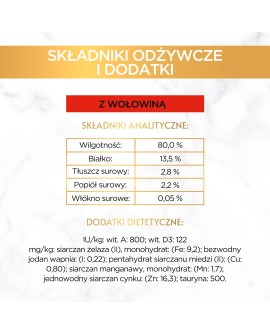 PURINA Gourmet Gold Succulent Delights Wołowina - mokra karma dla kota - 85 g