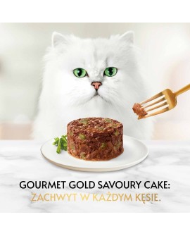 Gourmet Gold Savoury Cake jagnięcina i zielona fasola - mokra karma dla kota - 85 g