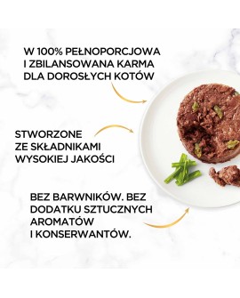 Gourmet Gold Savoury Cake jagnięcina i zielona fasola - mokra karma dla kota - 85 g