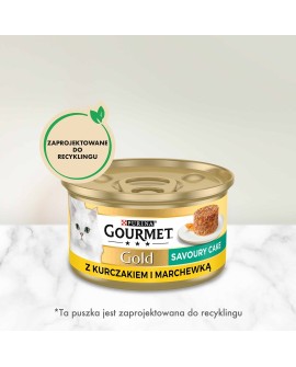 Gourmet Gold Savoury Cake kurczak i marchewka - mokra karma dla kota - 85 g