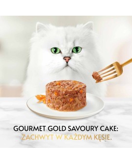 Gourmet Gold Savoury Cake kurczak i marchewka - mokra karma dla kota - 85 g