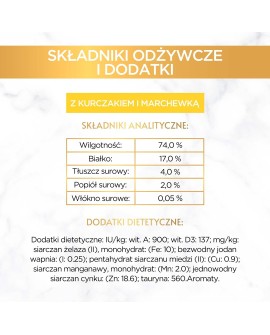 Gourmet Gold Savoury Cake kurczak i marchewka - mokra karma dla kota - 85 g