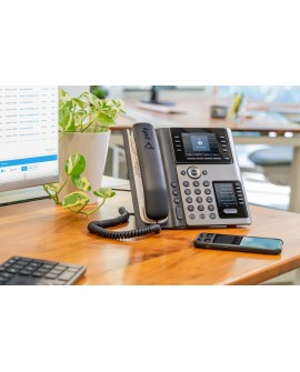 POLY Telefon IP Edge E450 z obsługą funkcji PoE