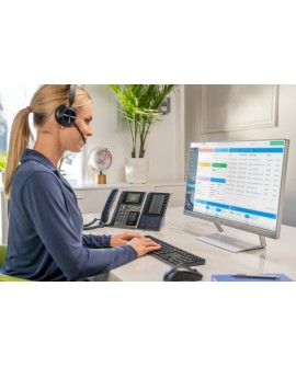 POLY Telefon IP Edge E450 z obsługą funkcji PoE