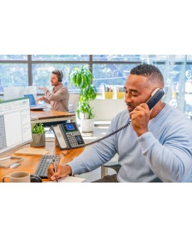 POLY Telefon IP Edge E450 z obsługą funkcji PoE