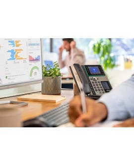 POLY Telefon IP Edge E450 z obsługą funkcji PoE
