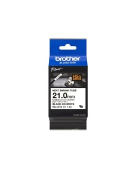 Taśma Brother HSE251E 21mm czarny na białym
