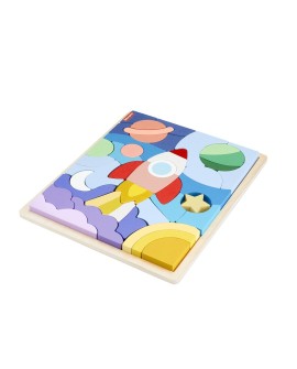 Fisher-Price HXY42 puzzle Rama puzzli 42 szt. Przestrzeń kosmiczna