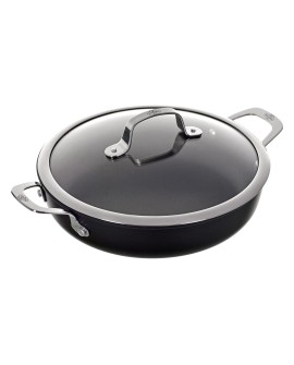 Patelnia BALLARINI Alba głęboka z 2 uchwytami tytanowa 28 cm ALBG3ED.28D