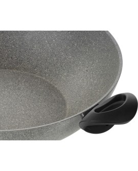 Patelnia BALLARINI Ferrara Wok z 2 uchwytami granitowa 36 cm FERR8KD.36D