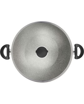 Patelnia BALLARINI Ferrara Wok z 2 uchwytami granitowa 36 cm FERR8KD.36D