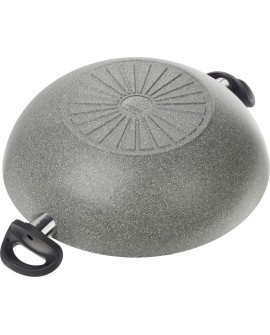 Patelnia BALLARINI Ferrara Wok z 2 uchwytami granitowa 36 cm FERR8KD.36D