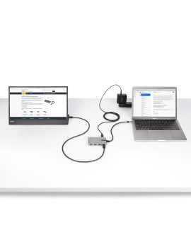 StarTech.com HB31C3A1CDPPD3 huby i koncentratory USB 3.2 Gen 2 (3.1 Gen 2) Type-C 10000 Mbit/s Srebrny