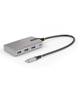 StarTech.com HB31C3A1CDPPD3 huby i koncentratory USB 3.2 Gen 2 (3.1 Gen 2) Type-C 10000 Mbit/s Srebrny