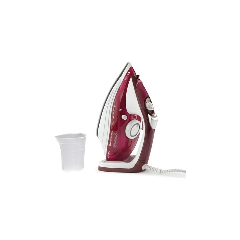 Gorenje SIH3000RBC żelazko Żelazko parowe Płyta ceramiczna 3000 W Czerwony