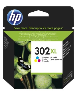 HP Oryginalny wkład atramentowy 302XL, trójkolorowy XL