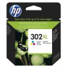 HP Oryginalny wkład atramentowy 302XL, trójkolorowy XL